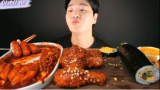 Tokbokki, mì, xúc xích phần 3 #mukbang