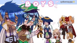 [🏳️‍🌈🌈] Boys Meme 🤭 ~Genshin Impact~ °my bottoms in ships lol°