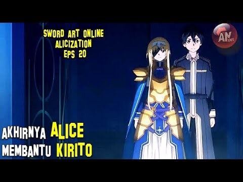 Sword Art Online Alicization Eps 20 (Spoiler) Akhirnya Alice membantu Kirito