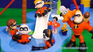 Incredibles 2  Baby Jack Jack Joins PJ Masks at the Waterpark