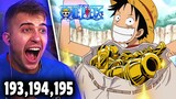 SKYPIEA FINALE! GOL D. ROGER WAS HERE?!?! One Piece Episode 193, 194 & 195 REACTION + REVIEW