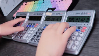 Unbelievable 2 min 54 secs! Changing Frosted Sky with 4 calculators