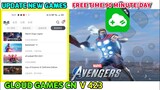 Gloud Games Versi CN Update Banyak Game Baru | Tes Game Marvel Avengers Gratis