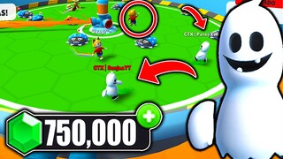 GANE UN TORNEO DE STUMBLE GUYS CON MUCHISIMAS GEMAS! - MAS DE 750,000 GEMAS EN JUEGO EN BOT BASH!