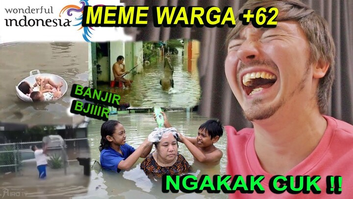 REACTION MEME PESONA INDONESIA SAAT BANJIR ! AUTO NGAKAK CUK !! (KELAKUAN +62)