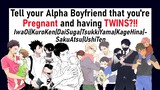 Haikyuu Text Story| Telling your Alpha Boyfriend you're pregnant with TWINS??!!