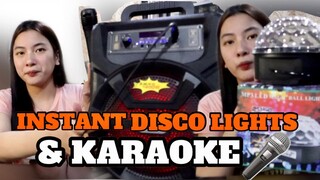 UNBOXING DISCO LIGHTS & BLUETOOTH SPEAKER KARAOKE | HINDI NA LUGI SA PRESYO. 😊