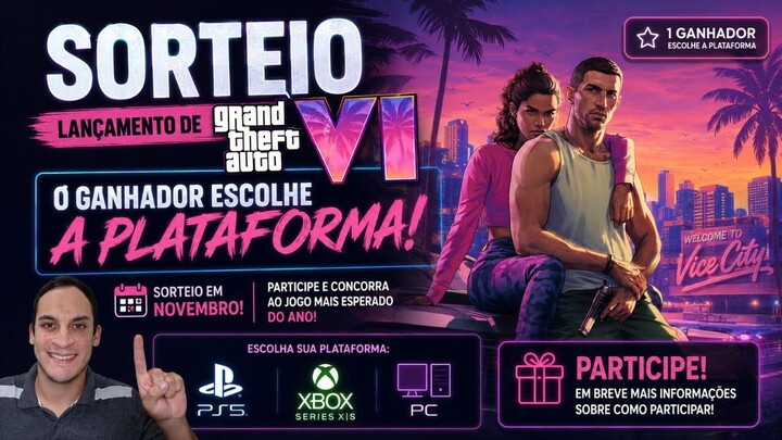 🚨 VOU SORTEAR GTA 6 EM NOVEMBRO! 😱🔥 — NÃO PERCA!