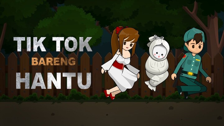 Tik Tok Bareng Hantu - Kartun Lucu Encip Pocil - Animasi Horor Lucu Indonesia