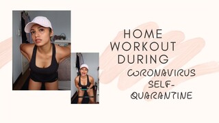 HOME WORKOUT WITH ME (CORONAVIRUS SELF-QUARANTINE!!!) | SHEILA SNOW