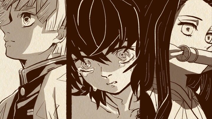 [Demon Slayer handwritten] colors (unfinished)