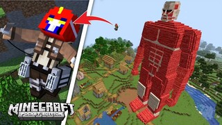 NILIGTAS ang VILLAGE sa TITAN sa MINECRAFT | Minecraft PE