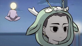 哪吒一脸冷漠地把大士关在了窗外！