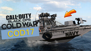 【Gaming】Non-human day 21: COD17, Accurate gatling gun on patrol boat