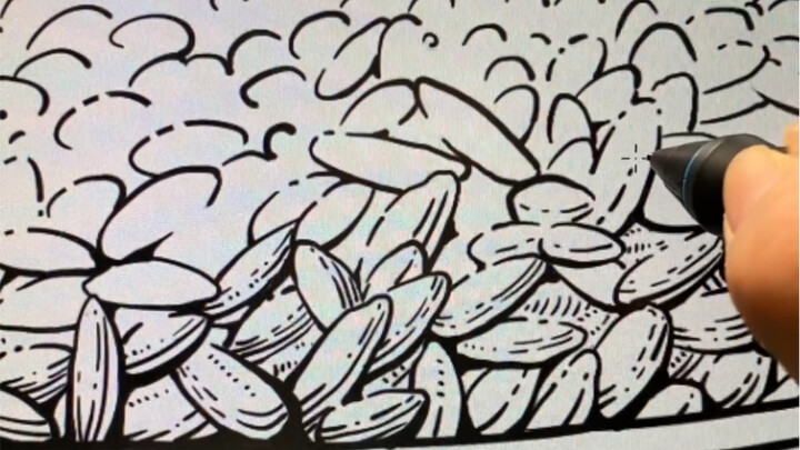 Nasi ini ternyata digambar satu per satu!