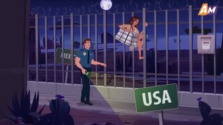 The illegal immigrant fell straight into the border guard| AM