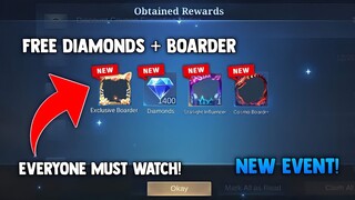 FREE CLAIM WEEKLY DIAMONDS AND EXCLUSIVE BOARDER! FREE! HOW TO CLAIM? LEGIT! | MOBILE LEGENDS 2022