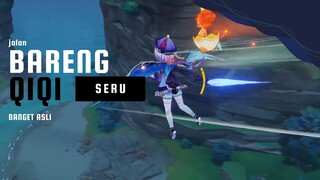 Qiqi Sedang gliding | Genshin Impact