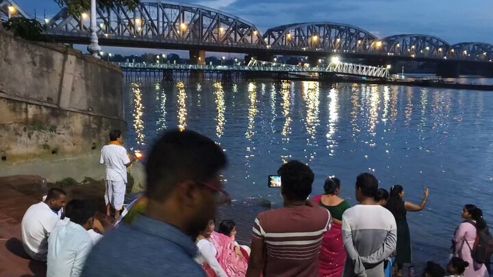 Ganga Aarti Dakshineshwar Mandir Hoogly River