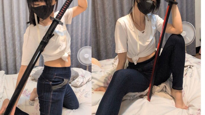 Fourth Sister Little Sheep cosplays Kanzaki + Tengsakuzangetsu, battling Index.