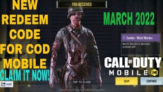 *March 2022* Call Of Duty Mobile New Redeem Code | Cod Mobile Redeem Code