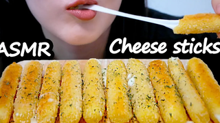 Cheese Stick Real Sound Mukbang ASMR Mozzarella CHEESE STICKS (EATING SOUNDS) ไม่มีการพูดคุย MUKBANG