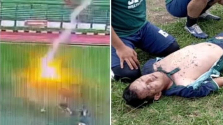 ⚡印尼足球比赛中球员被闪电击中身亡《死神来了第26期》