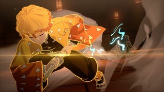 Demon Slayer Hinokami Chronicles - Zenitsu Vs Tongue Demon Boss Battle Gameplay (ENGLISH) (60FPS)