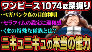 バーソロミューくまの種族に重大ヒント！？ベガパンクは何かを隠している？【 ワンピース  最新 1074話 考察 】 ※ジャンプ ネタバレ 注意