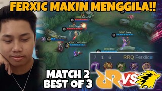 FERXIC MENUNJUKKAN TARINGNYA!! RRQ MAKIN MENGGILA!! MATCH 2 RRQ VS ONIC