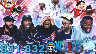 LUFFY CRASHES SANJ'S WEDDING! One Piece Eps 831/832 Reaction