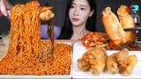핵바삭 통대창 🔥 핵불닭 3봉 🔥 파김치 먹방 ASMR MUKBANG | Super Crispy Beef Intestines (Daechang) Nuclear Fire Noodle