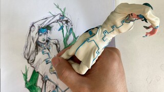 Kishibe Rohan draws with his feet