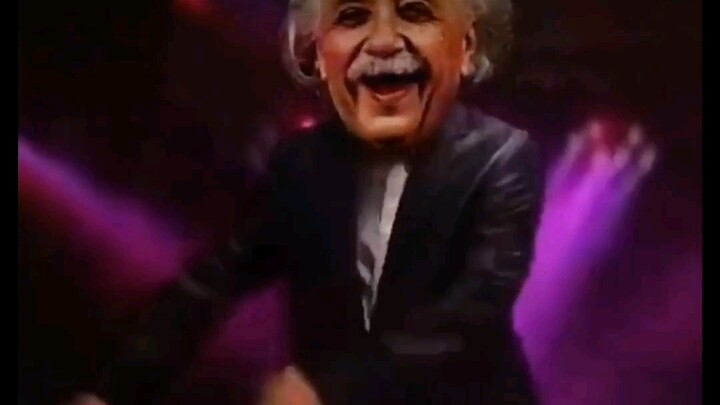 【رد الفعل الهادئ عند سماع اكتشاف الثقب الأسود】 لوحة نيوتن ثابتة ومستقرة، بينما أينشتاين تسلّل خارجًا