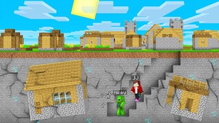 Mikey and JJ Found a Village Underground in Minecraft (Maizen)