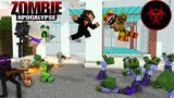 Monster School : ZOMBIE APOCALYPSE  with (FNAF) - Minecraft Animation