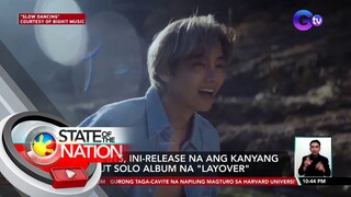 V ng BTS, ini-release na ang kanyang debut solo album na "Layover" | SONA