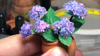 Kerajinan Tangan|Membuat Bunga Hydrangea dengan Tanah Liat