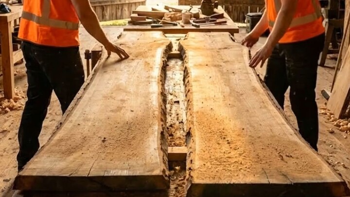 This Blue Epoxy River Table is Absolutely Insane 🌊🪵