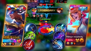 BRUNO VS WANWAN | TOP GLOBAL BRUNO BEST BUILD 2021 - Master Bodak MLBB