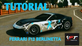 How to make a design for Ferrari f12 | CAR PARKING MULTIPLAYER