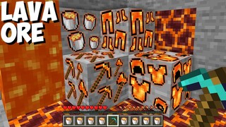 What if you get LAVA ORE in MINE in Minecraft ? CHALLENGE 100% TROLLING !