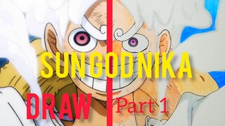 Drawing Luffy Gear 5 [part 1]