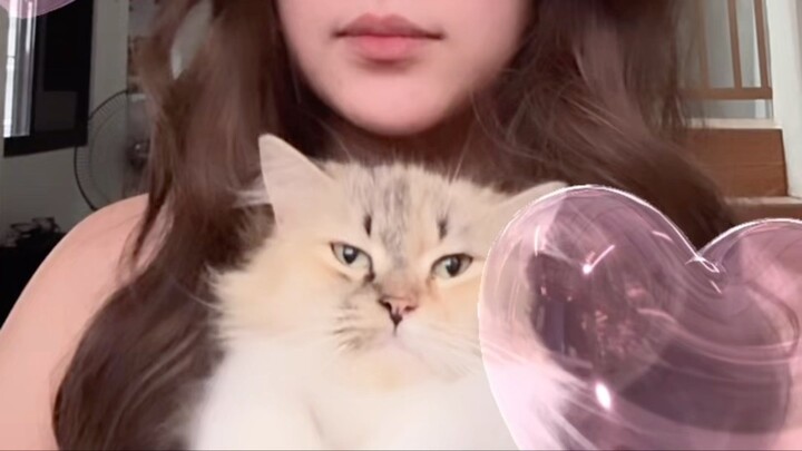 lip sync singing with my cat hahaha