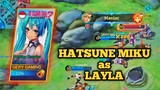 HATSUNE MIKU as LAYLA | Mobile Legends Skin