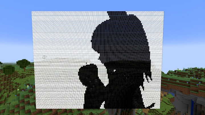 [Minecraft] Play "Bad Apple" using armor stand names