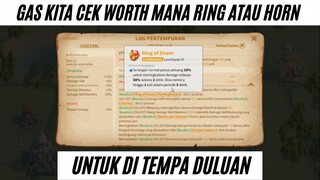 f2p borong langsung tempa 2 aksesoris cek perbedaan horn dan ring