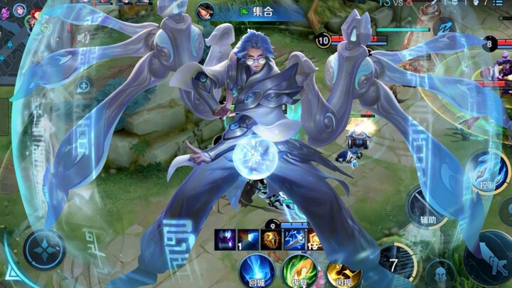 The support’s shining moment!