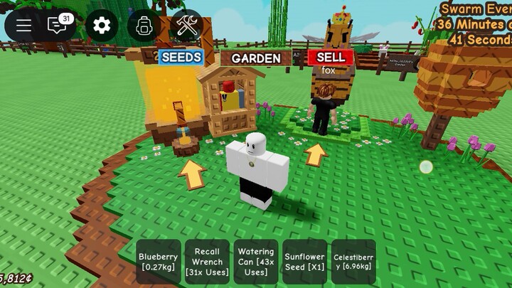 I got sunflower seed in grow a garden
