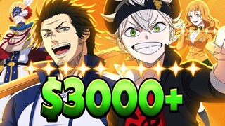 TOP 10 PVP WITH A $3000+ ACCOUNT! | Black Clover Mobile